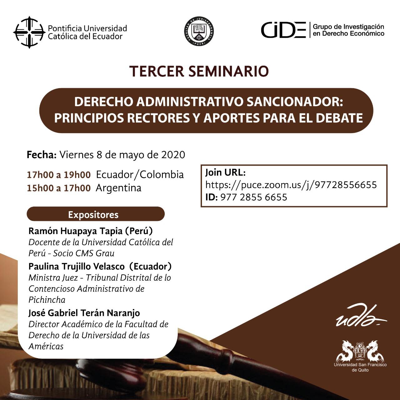 Derecho Administrativo Sancionador: principios rectores y aportes para el debate.